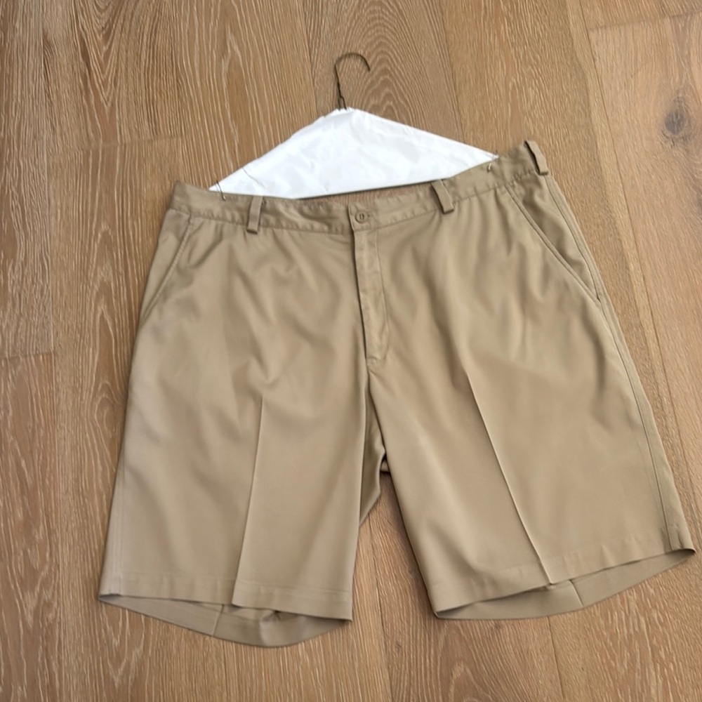 Nike Tan Flat Front Casual Shorts